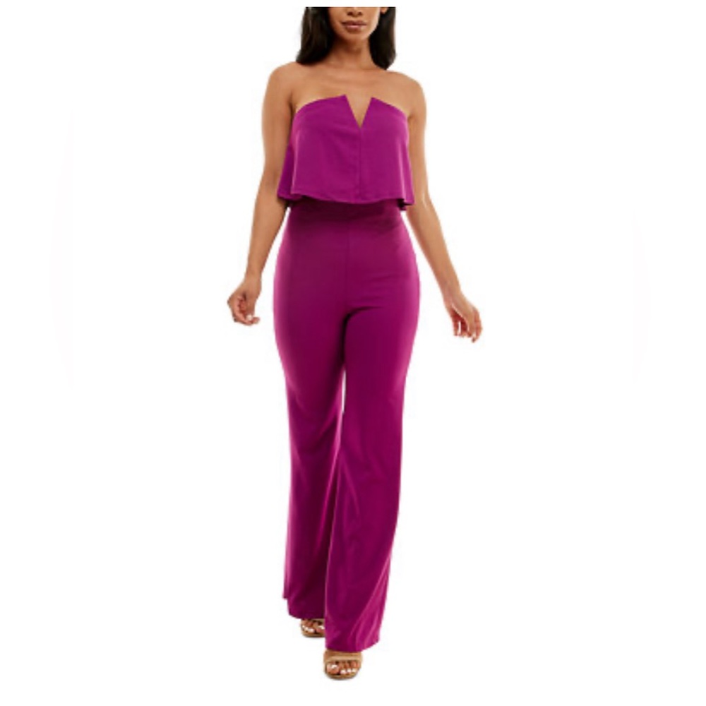 Bebe magenta romper pantsuit
